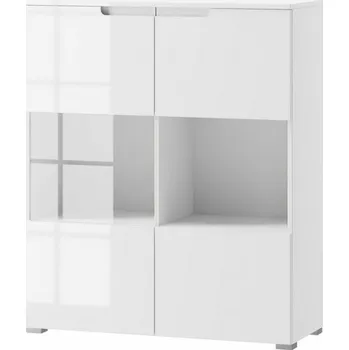 Obývací stěna Casarredo Vitrína 2-dveřová SELENE 27 bílá lesk