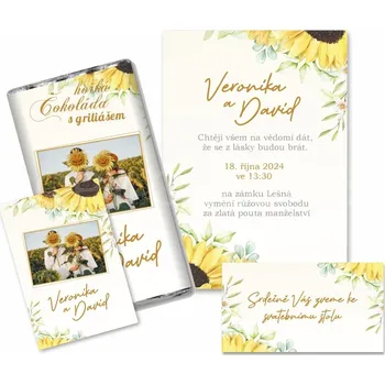 Svatební dekorace Svatební set s hořkou čokoládou 3