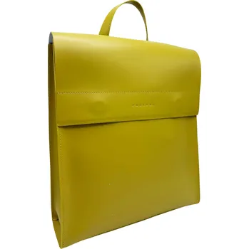 Městský batoh Kožený batoh SAMUEL ruga Barva: Pistáciová