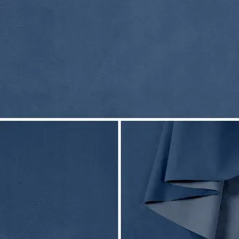 Alicante potahová látka nubuk modrá 145 cm