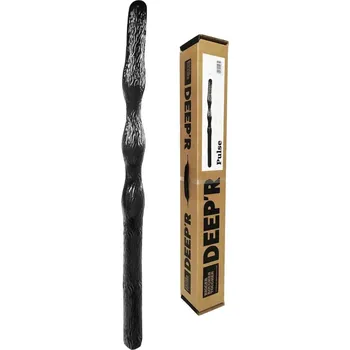 Dildo DEEP’R Pulse, černé dlouhé anální dildo 70 x 5,6 cm