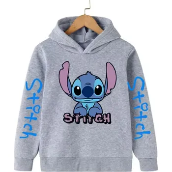 Chlapecký svetr Lilo & Stitch Mikina s kapucí a motivem "Lilo & Stitch" - 5 barevných variant (nápis Stitch) Barva: šedá (935-59035), Velikost: 160/12-13 let