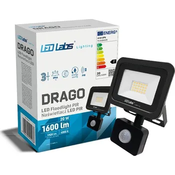 LED reflektor DRAGO 20W NW IP44 SLIM PIR