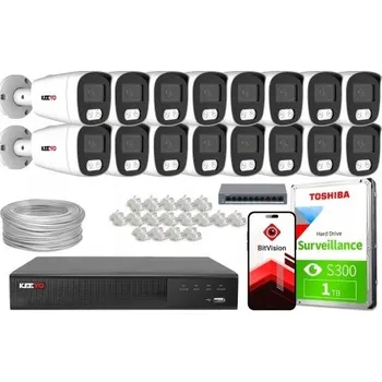 IP kamera Venkovní IP kamerový systém KEEYO 16x LV-V-IP8M25TF-DL 8Mpx s mikrofonem