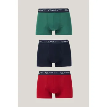 Boxerky SPODNÍ PRÁDLO GANT TRUNK 3-PACK CHERRY RED