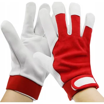 Pracovní rukavice M-Glove Rukavice kombinované kožené a textilní z bavlny a kozí kůže 10/XL 1 pár