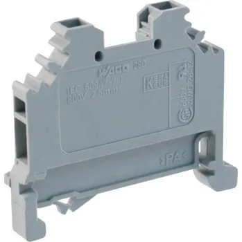 Síťový kabel WAGO 280-101 svorkovnice na DIN bezšroubová, 1pól, vodič 0,08-2,5mm2