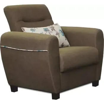 Křeslo Křeslo MILO - hnědé/vzor - SLEVA 3% s kodem radost25