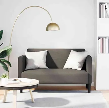 Pohovka vidaXL Loveseat Sofa 109 cm manšestrová tkanina [4100522] Barva: světle šedá