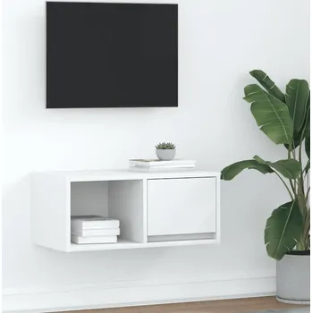 Televizní stolek vidaXL TV skříňka 60x31x25,5 cm kompozitní dřevo [861436] Barva: Bílá