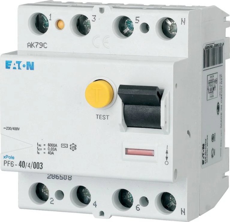 Proudový chránič EATON PF6 40A/1f