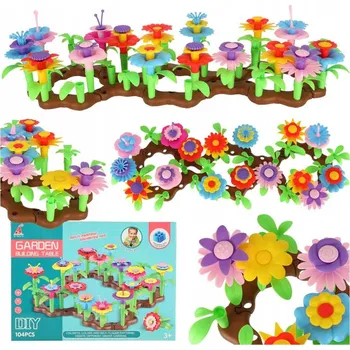 ostatní stavebnice KVĚTINY STAVEBNICE KREATIVNÍ KVĚTINOVÁ ZAHRADA 104 dílků