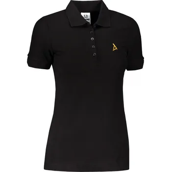 Dámské tričko Dámské premium triko s límečkem ALTISPORT ALW002210 ČERNOZLATÁ S