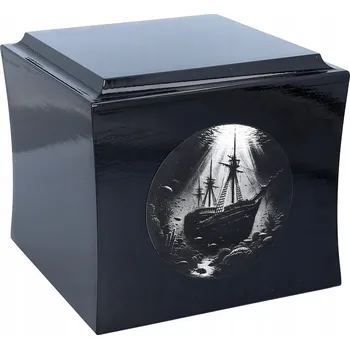 Smuteční dekorace Urna z vraku mořské lodi, urna na popel, pohřební urna