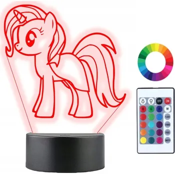 Lampička Noční lampa Plexido vícebarevná