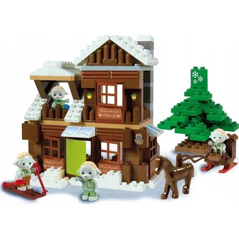 ostatní stavebnice UNICO PLUS / ANDRONI GIOCATTOLI Unico Plus stavebnice Maximilian Families Horská chata kompatibilní 203 dílů