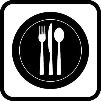 samolepka samolepka jídelna (piktogram jídelna)