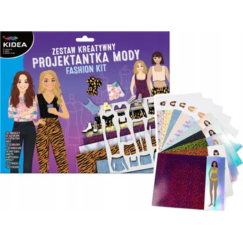 kreativní sada Sada návrhářka se šablonami, 10 listů Kidea