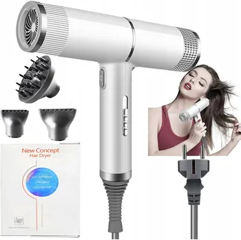 Fén Fén na vlasy 1000W PRO IONIZACE SILNÝ + KONCOVKA + DIFUZÉR Bílý