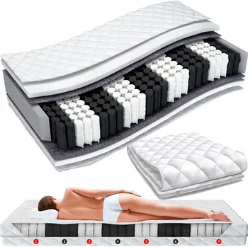 Matrace Matrace s taštičkovými pružinami ŚpijZdrowo 90 x 200 x 22 cm H3