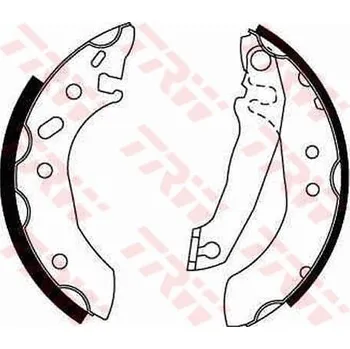 Brzdová čelist Sada brzdových čelistí TRW GS6253