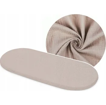 Prostěradlo Prostěradlo mušelínové s gumou do kočárku 38x80 cm