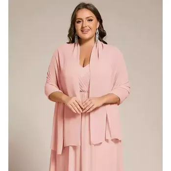 Šála Přehoz přes ramena / ruce ŠÁL XXL luxusní 02333-9 světle růžová 183x70 cm