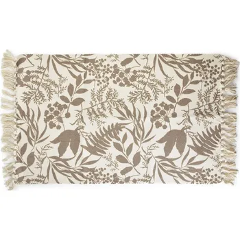 Koberec Obdélníkový koberec FLORAL 60x100 cm béžový