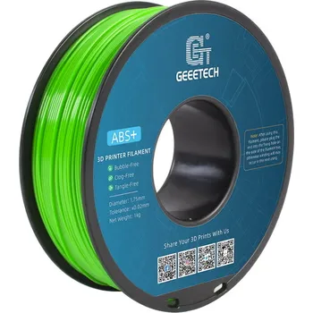 3D tisk GEEETECH ABS+ Green, 1,75 mm / 1000 g, Odolný ABS filament pro robustní modely