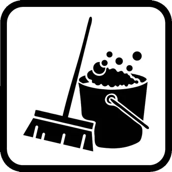 samolepka samolepka úklidová místnost (piktogram úklidová místnost)