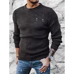 Tmavě šedý pánský klasický svetr WX1990 Velikost: L