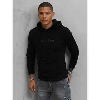 Pánská mikina Černá mikina s kapucí BX5478 Velikost: L