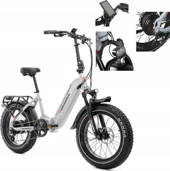 Elektrokolo Elektrokolo 20" FATBIKE šedé E-BIKE GERMINA ROWELE0003