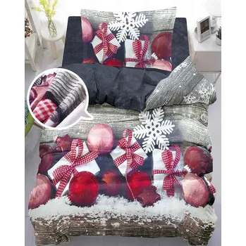 Povlečení 2dílné mikroplyšové povlečení WARM xmas