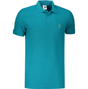 Pánské tričko Pánské premium triko s límečkem ALTISPORT ALM002203 TMAVÝ TYRKYS L