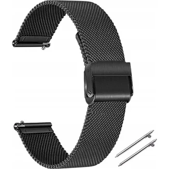 Náramek Řemínek pro CHYTRÉ HODINKY 20mm OCEL Černý