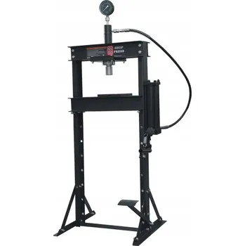 Dílenský lis Hydraulický lis 20 tun s nožní pumpou a manometrem