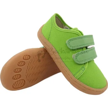 Chlapecké bačkory Dětské barefoot plátěnky Froddo G1700379-16 LIGHT GREEN - vel. 28