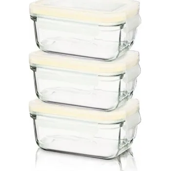 Dóza na potraviny Sada skleněných dóz glasslock GL-543 3 KS