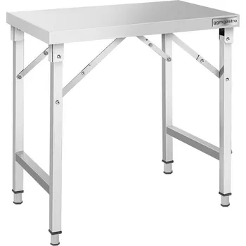 Jídelní stůl G.Gastro Pracovní stůl z nerezové oceli - skládací - 1000x600mm