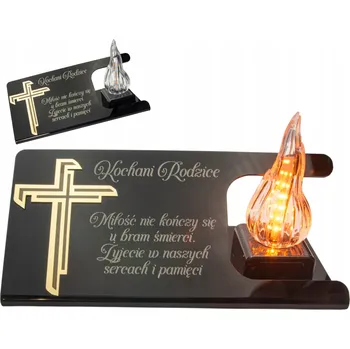 Smuteční dekorace DEKORACE na hrob HŘBITOVNÍ SVÍČKA podstavec na hřbitov LAMPičKA LED věčná lucerna