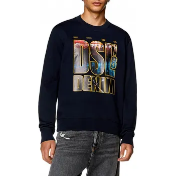 Pánská mikina MIKINA DIESEL S-GINN-L3 SWEAT-SHIRT BLUE
