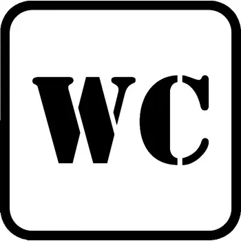samolepka samolepka WC (piktogram WC)