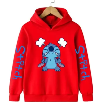 Chlapecký svetr Lilo & Stitch Mikina s kapucí a motivem "Lilo & Stitch" - Zuřivý Stitch Barva: červená (935-59034), Velikost: 150/10-11 let