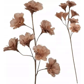 umělá květina UMĚLÝ KVĚT dekorační větvička do vázy PŘÍRODNÍ PEŘÍ 100 cm