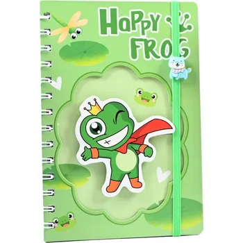 ŽABÍ ZÁPISNÍK NOTES KROUŽKOVÝ PRO DĚTI DENÍK ŽABKA