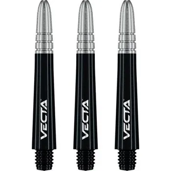 Příslušenství pro šipky Násadky Winmau Vecta Black/Silver Short