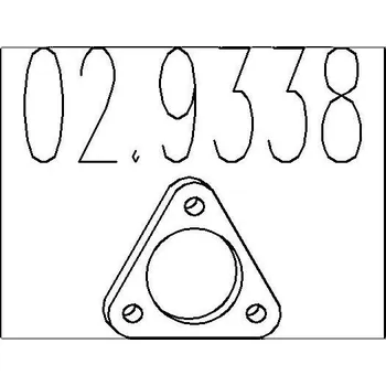 Automobilové těsnění Těsnění, výfuková trubka MTS 02.9338