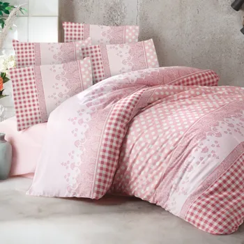 Povlečení Povlečení bavlněné Alis růžové EMI: Standardní set jednolůžko obsahuje 1x 200x140 + 1x 90x70