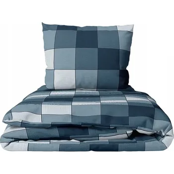 Povlečení Povlečení 140x200 + 1x70x80 cm, 140 g/m2, 100% BAVLNA, 3D mřížka Granátová